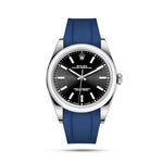 Blue Rubber Strap for Oyster Perpetual 39mm