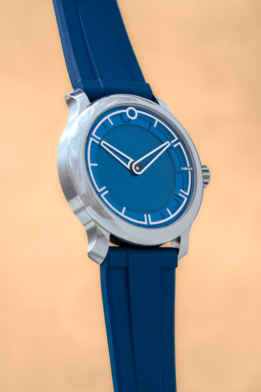 20mm quick release Blue strap with blue watch