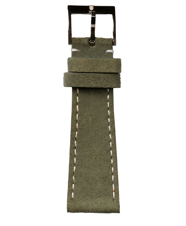 Olive Green Nubuck Leather Strap
