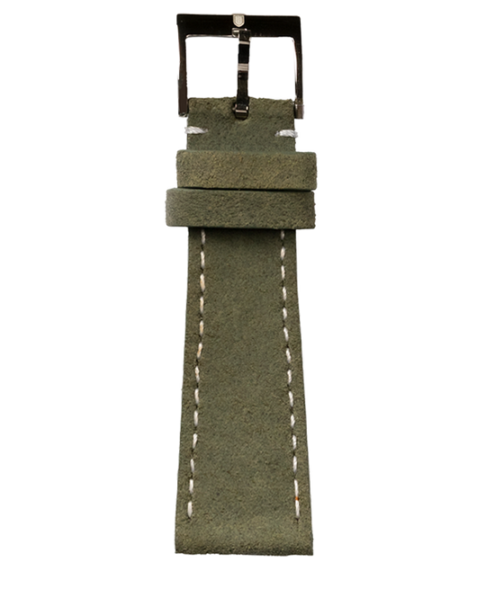 Olive Green Nubuck Leather Strap