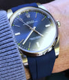 Oyster Perpetual 39mm Blue Rubber Strap