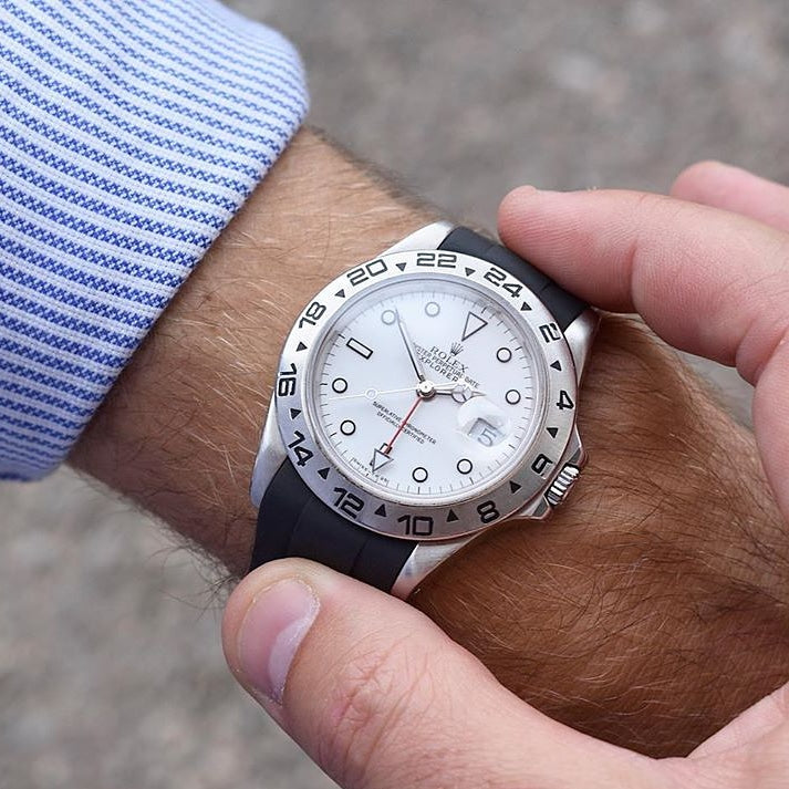 Rolex explorer 2 on rubber strap Clearance