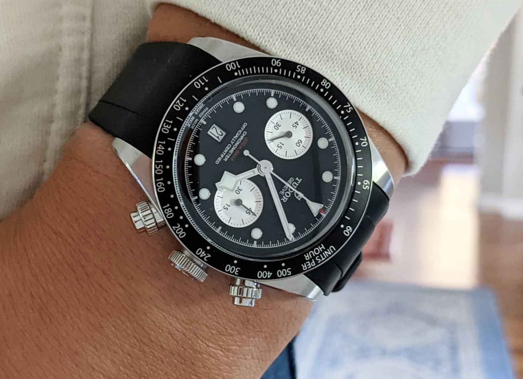 Tudor black bay chrono strap outlet