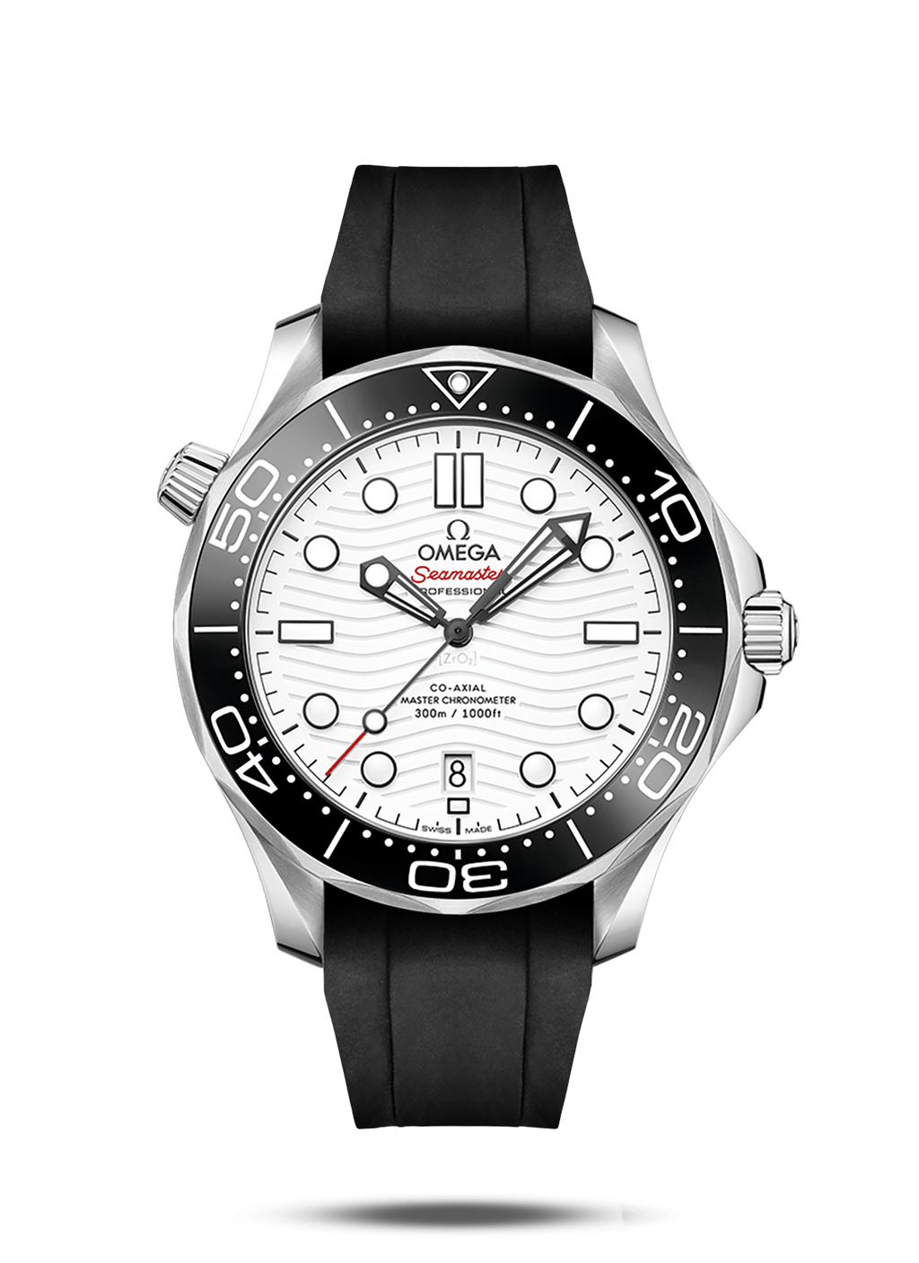 Omega seamaster top black rubber strap