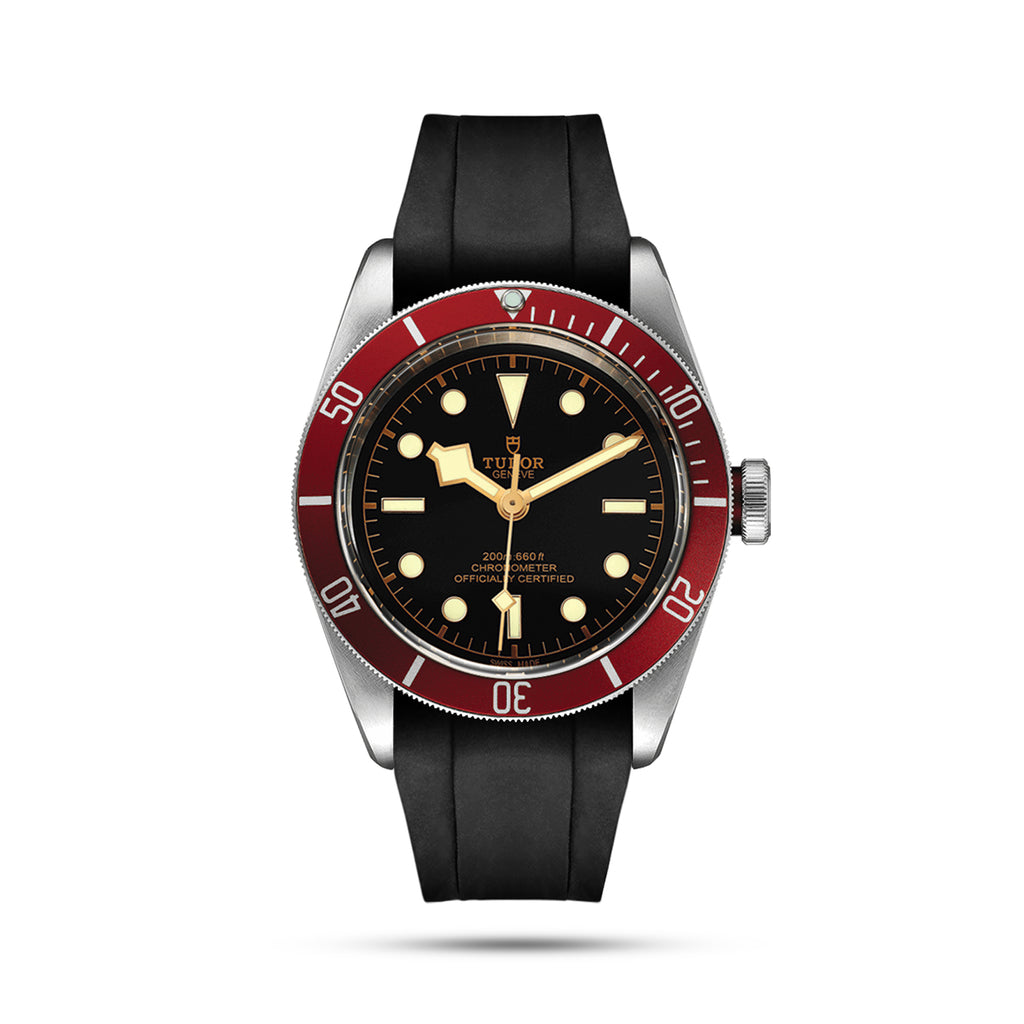Tudor Heritage Black Bay Rubber Strap Vanguard Straps