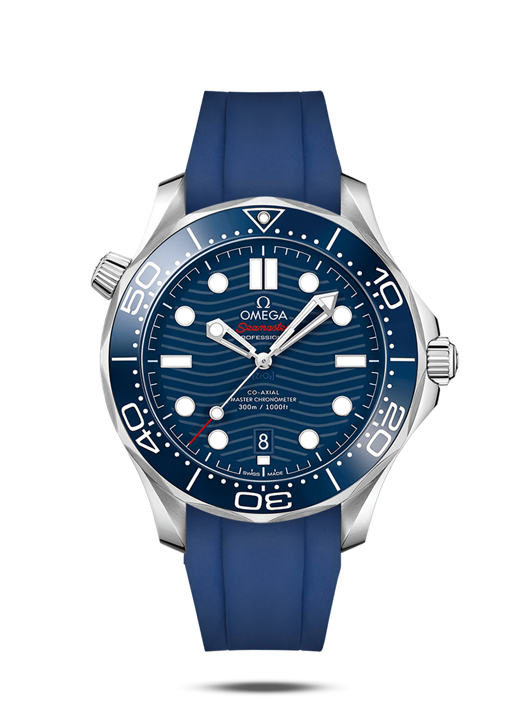 Blue Rubber Strap for Omega Seamaster Professional 