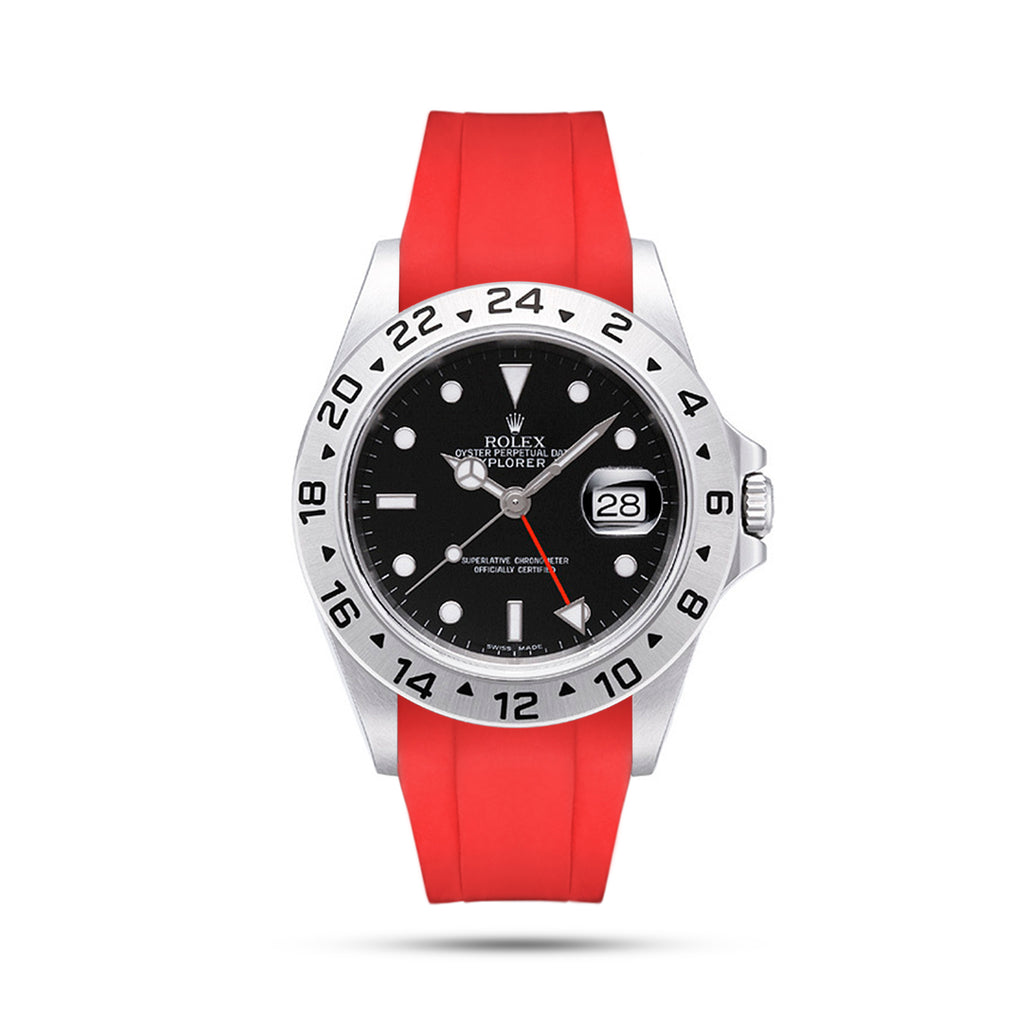 Red Rubber Strap for Explorer II