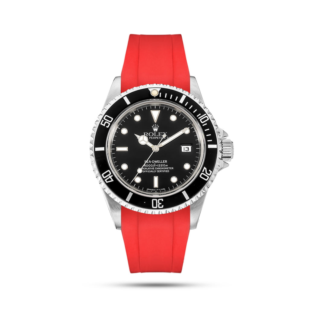 Red Rubber Strap for Sea Dweller