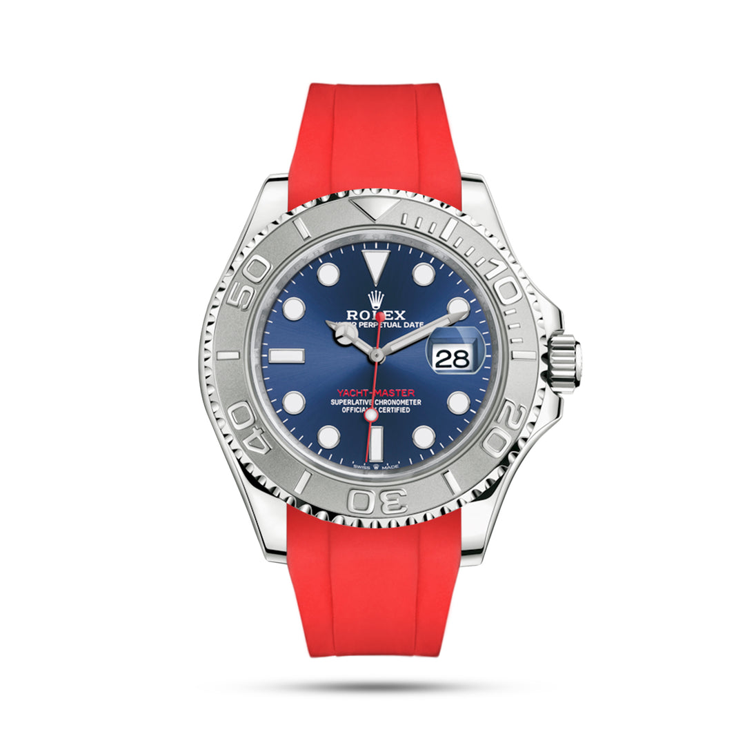 Yacht Master with Red Rubber Strap