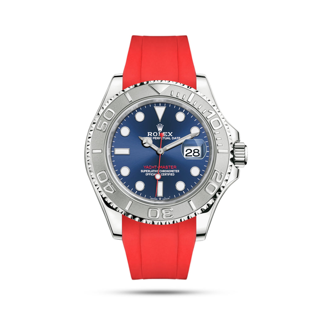 Red Rubber Strap for Yacht Master